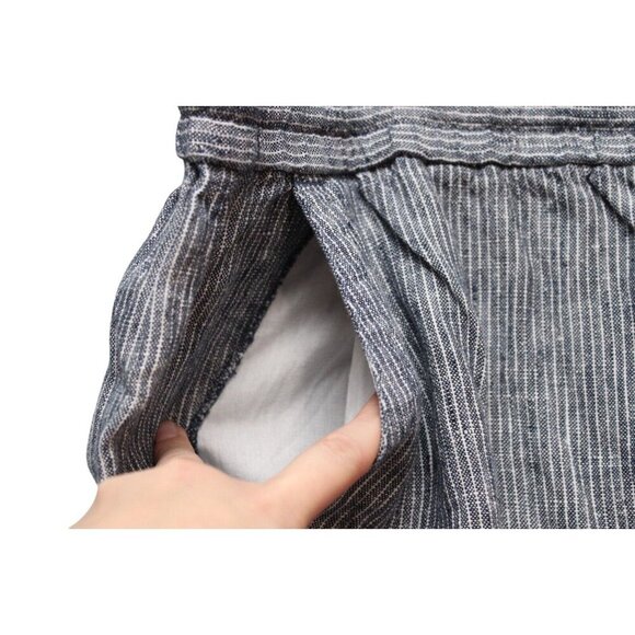 Talbots Pull On Pants Size 22W Petite 100% Linen Wide Leg Elastic Waist Beach - Picture 7 of 13